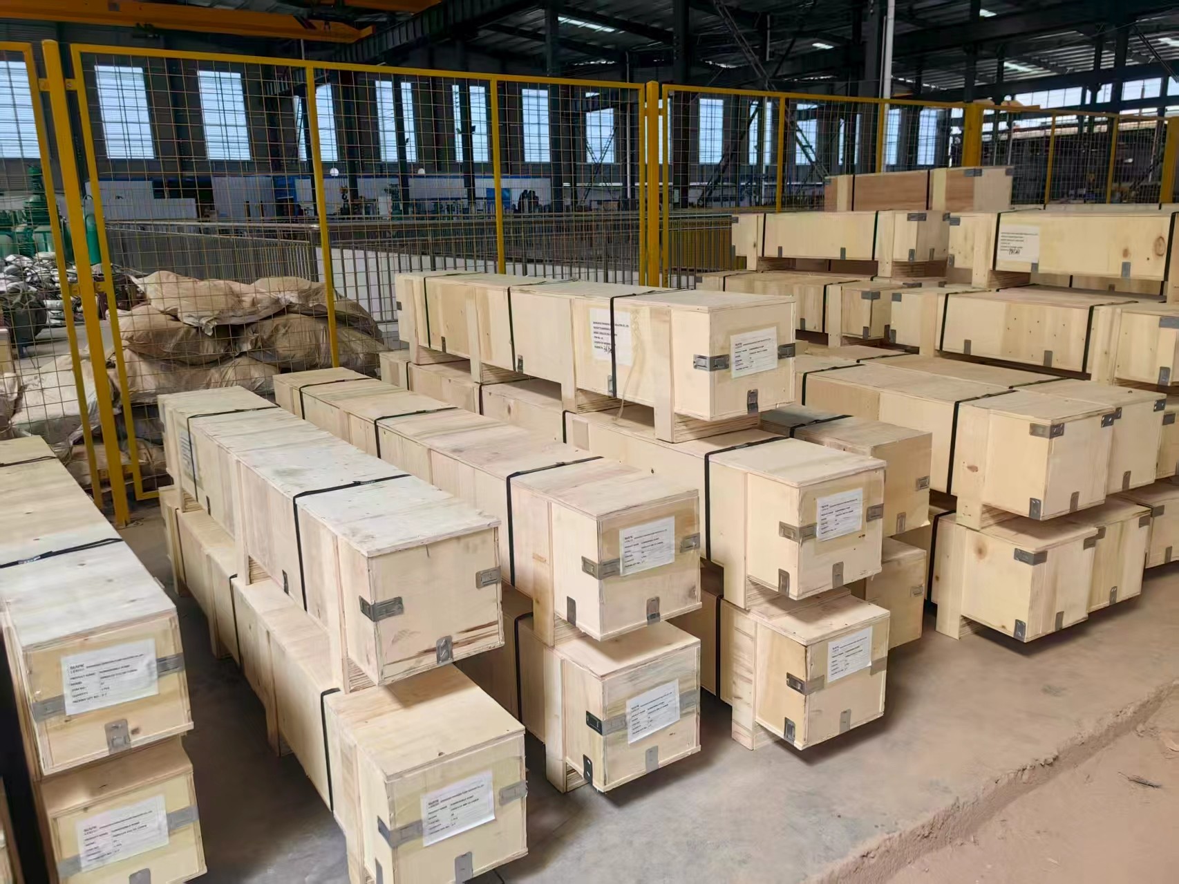 出口產品分批次陸續發貨